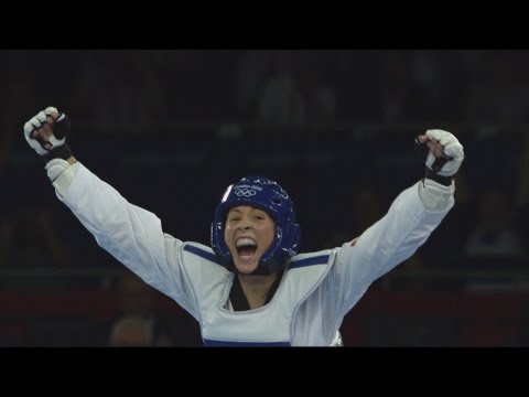 Jade Jones (GBR) Wins Taekwondo -67kg Gold v Hou Yuzhuo (CHN) - London 2012 Olympics