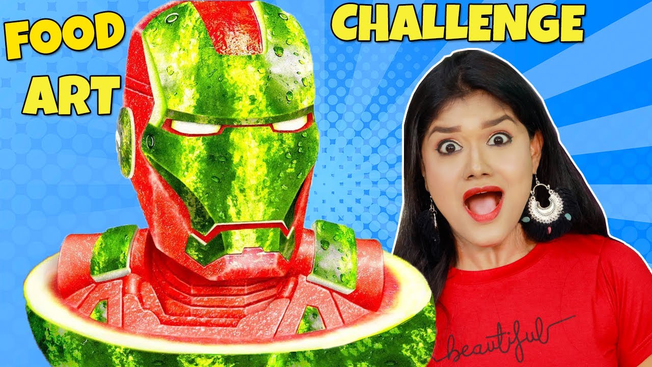 BEST FOOD ART CHALLENGE | How to Make Iron Man With Fruit