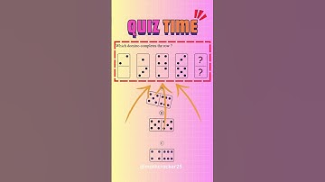 Which Domino Completes the Pattern? 🤯 Only 1% Can Get It Right! #maths