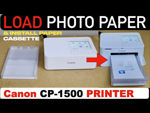 Canon Selphy CP1300 & CP1500: How to Load Paper 