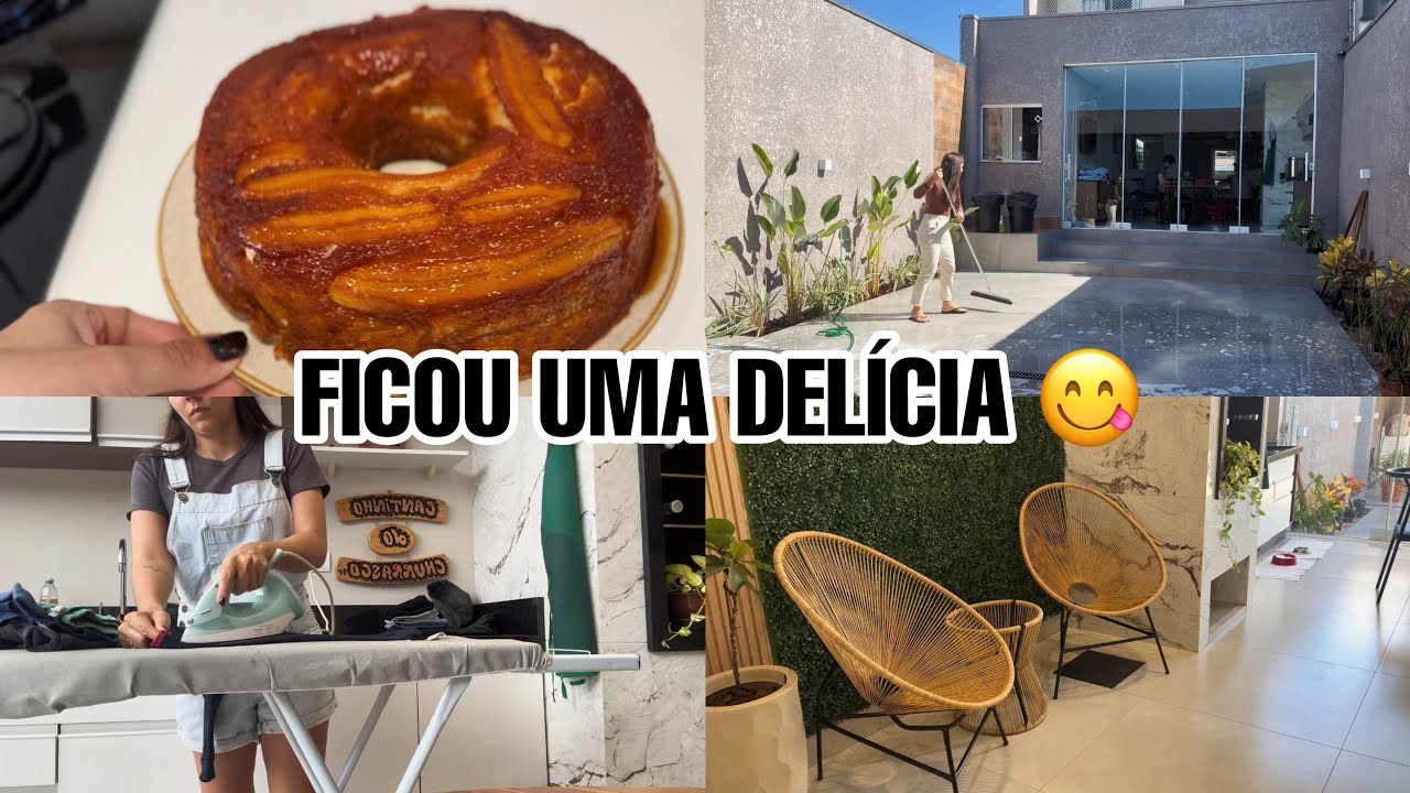 MAIS UM DIA NA NOSSA ROTINA + BOLO DE BANANA 😋