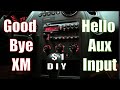 $1 DIY - How to Convert XM Radio to Aux Jack for use with Smartphone / Mp3 Music Player