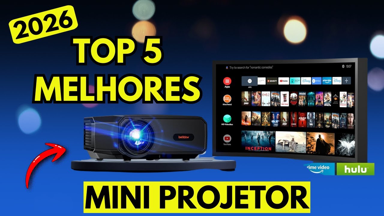 Qual o Melhor MINI PROJETOR 2026? TOP 5 Melhores PROJETOR PORTÁTIL ...