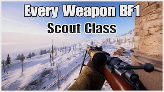 A kill with every weapon in Battlefield 1 | Scout Class | PS5 Gameplay in 2024