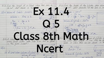 Ex 11.4, Q 5, Chapter 11, Mensuration, Class 8 Math