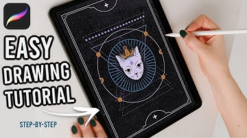Drawing a Mysterious Tarot Card in Procreate - Step by Step Tutorial