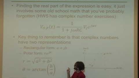 Introduction to Microelectronics - Phasors, impedence ,Transfer functions, filters (part 4/17)