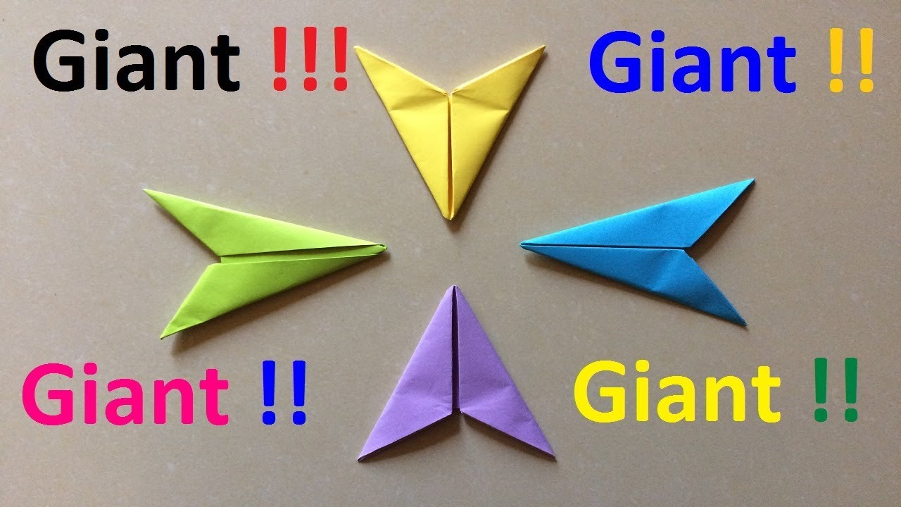 How to make a paper giant arrowhead Origami Easy Giant Arrowhead