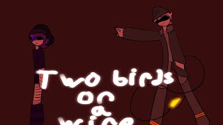 Two birds on a wire // murder drones animatic  // flash warning