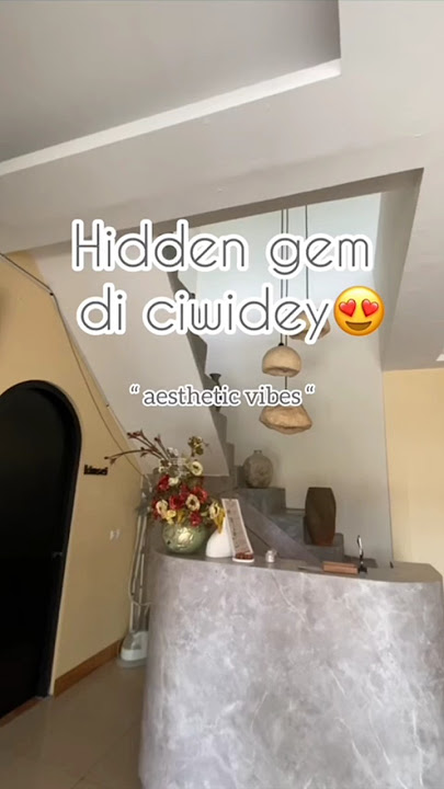 Ga nyangka penginapan se-estetik ini😍 #staycationbandung #ciwideybandung #hiddengems #bandung