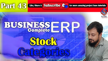 ERP Part 43 Stock Categories in ASP NET MVC