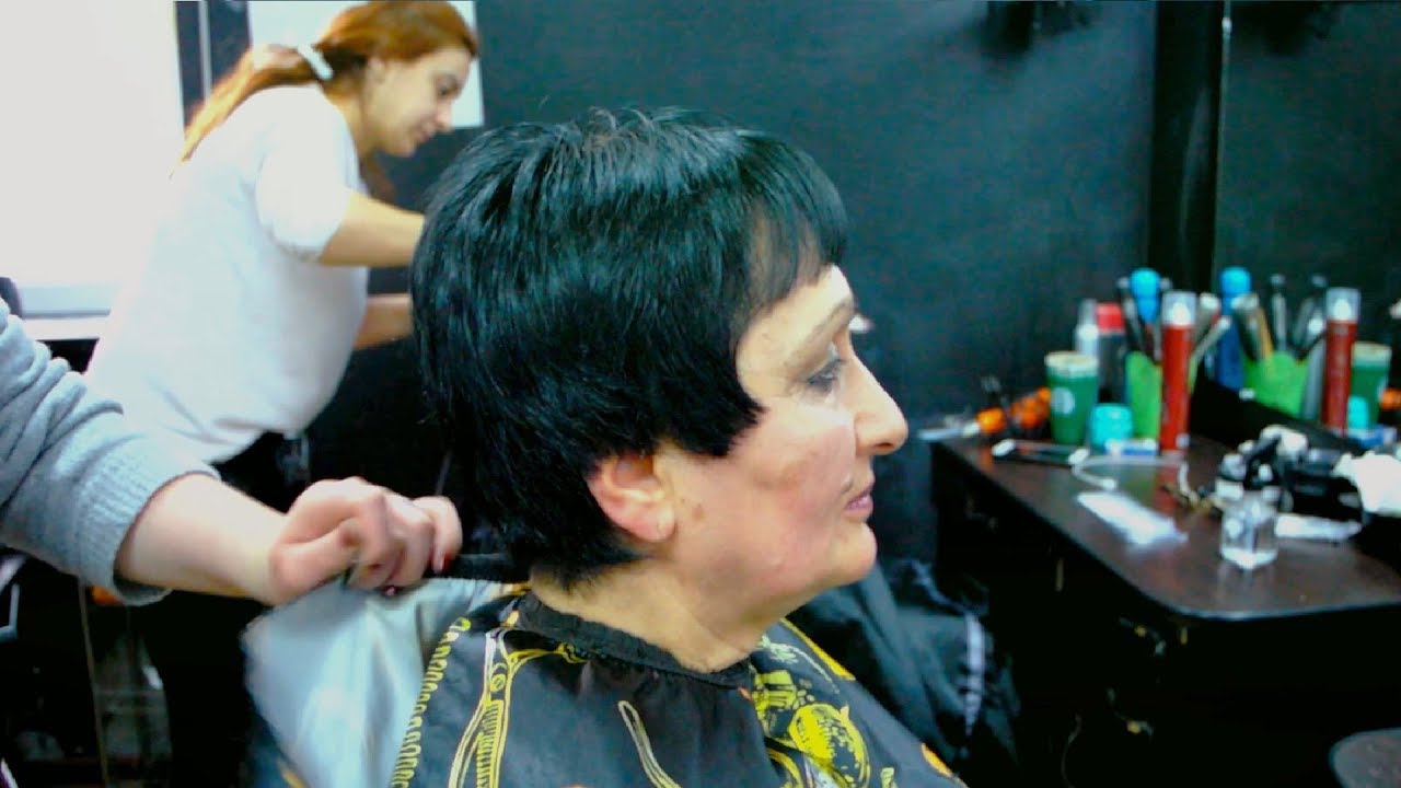 SUPER HAIRCUT - ANTI AGE 60S ICONIC VINTAGE SHORT CUT - YouTube