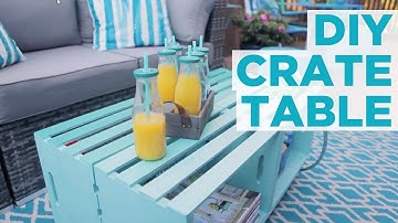 DIY Crate Coffee Table | HGTV