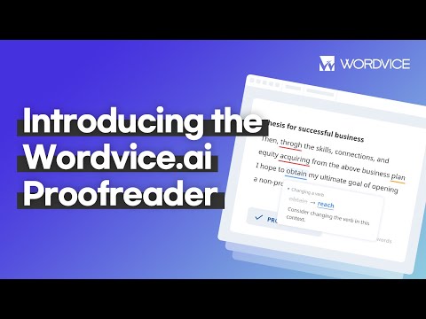 Introducing the Wordvice.ai Proofreader