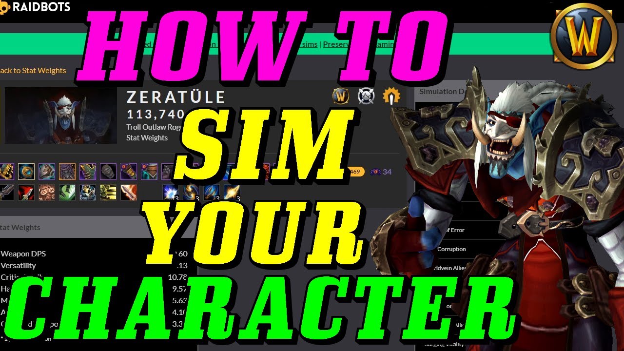 Guide] Simming Your Character Like a Pro: Maximising DPS Output for Every  Encounter Type
