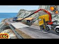 Building Bridge with crane & Testing It BeamNG Drive #3