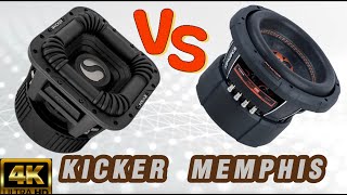 KICKER VS MEMPHIS AUDIO SUBWOOFER COMPETITION AND REAL TIME POWER MEASUREMENT battle of the 8’s