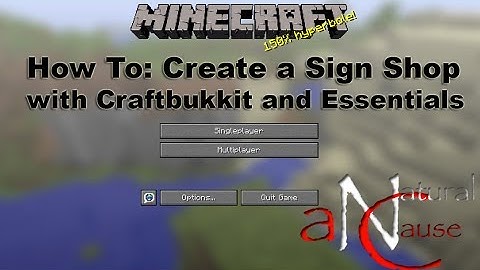 How To: Set up a Shop Signs in Minecraft - Bukkit and Essentials
