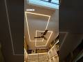 Strip life design with profile channel through the ceiling of a shophouse