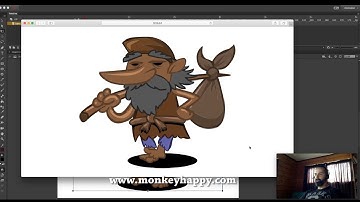 How to Draw and Animate in Adobe Animate CC - Drawing and animating a walk cycle of a vagabond