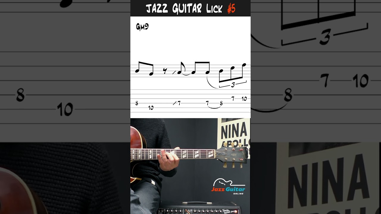Jazz Guitar Lick 5 - ii V i in G Minor