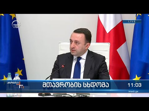 მთავრობის სხდომა - პრემიერ მინისტრის განცხადება