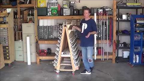 Fun with Robotics - EP 13: Garage shop organization, long stock material storage rack and cart