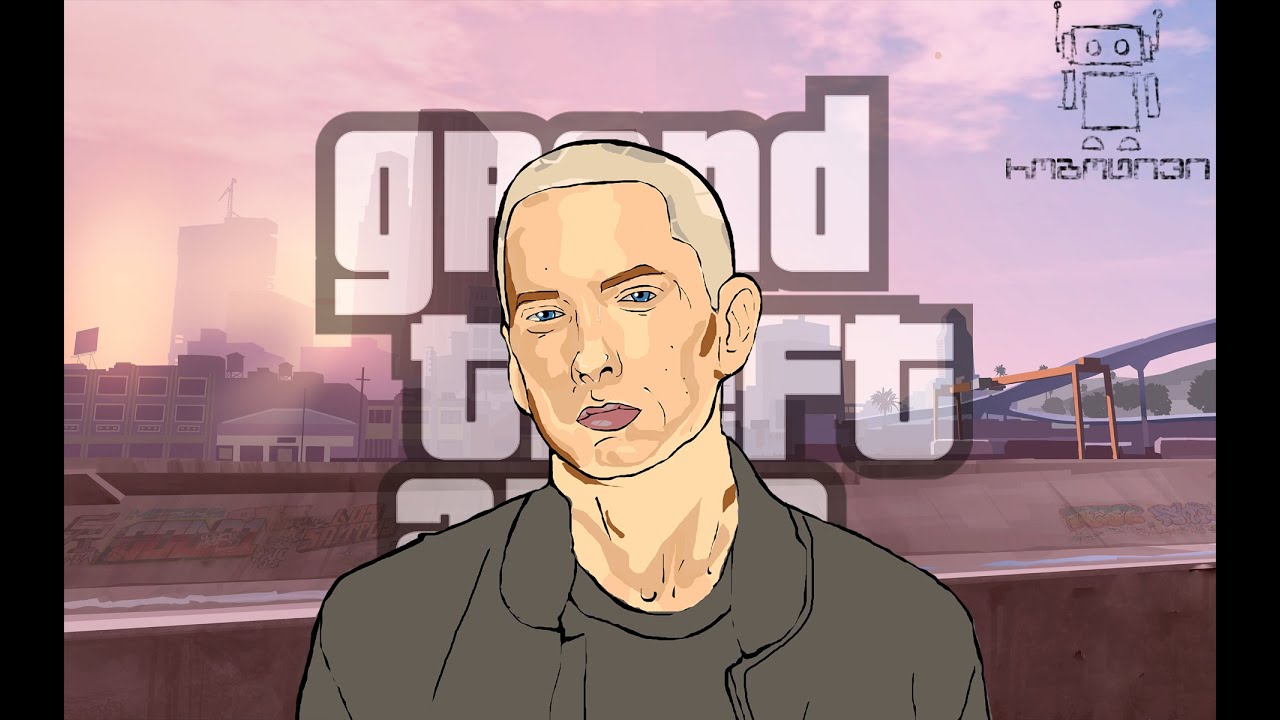 Eminem In Gta 5 Photoshop Cs6 Speedart Youtube