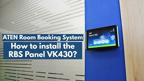 How to install the ATEN Room Booking System touch-screen panel (VK430)?