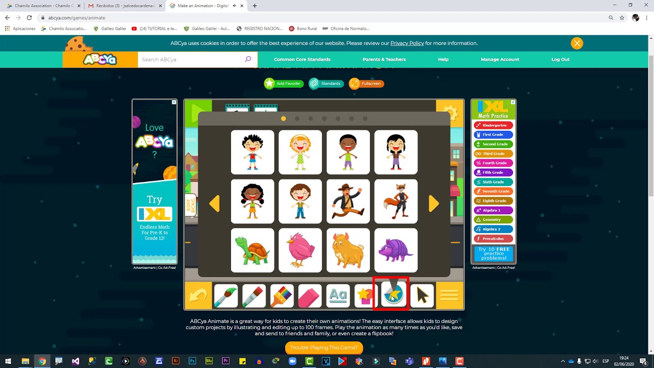Clase 06 03 06 2020 animaciones con abcya youtube