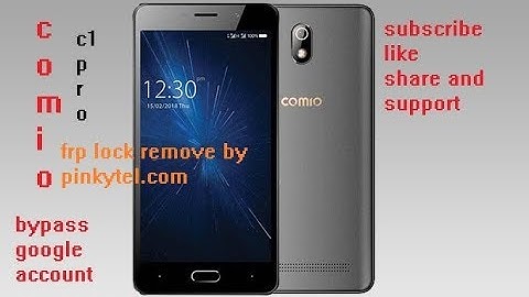 Comio c1 pro frp lock remove by pinky tel.com