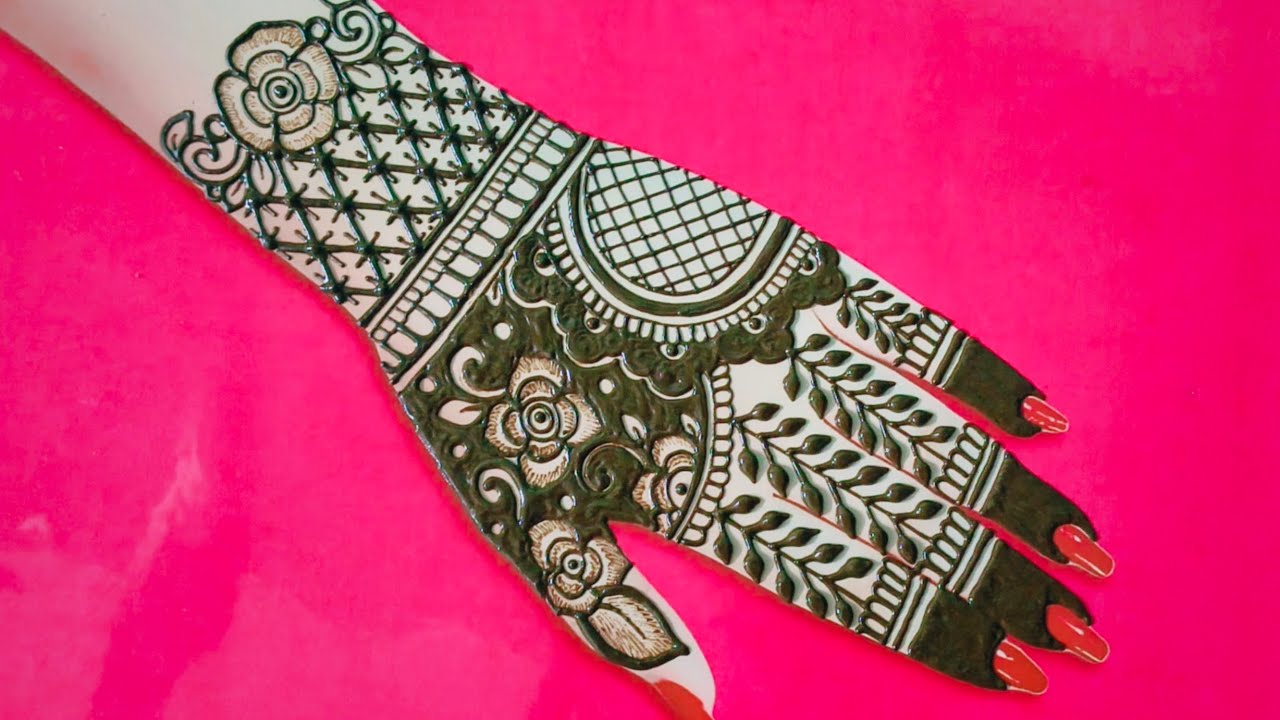New stylish front hand mehndi design | Easy mehndi design | simple mehndi | mehandi design | Mehndi,