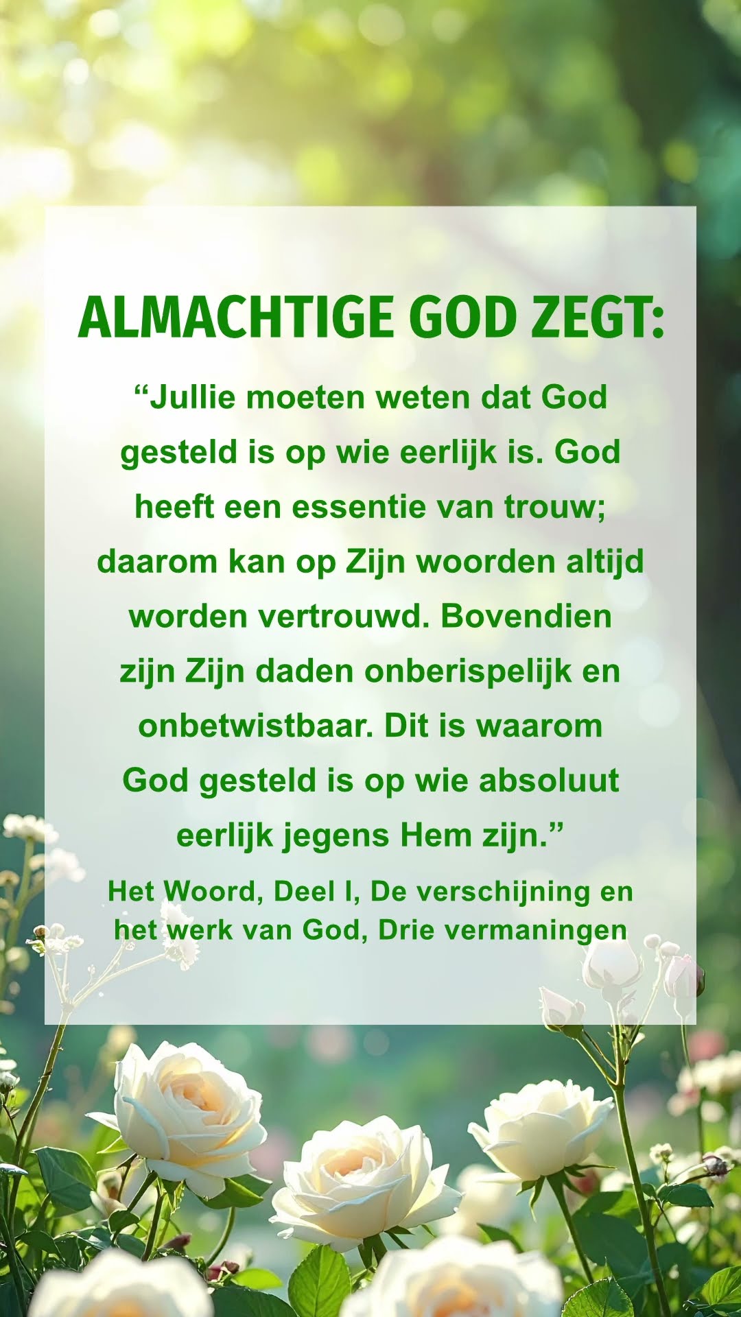 Word stil voor God en lees Zijn woorden om dichter tot Hem te komen