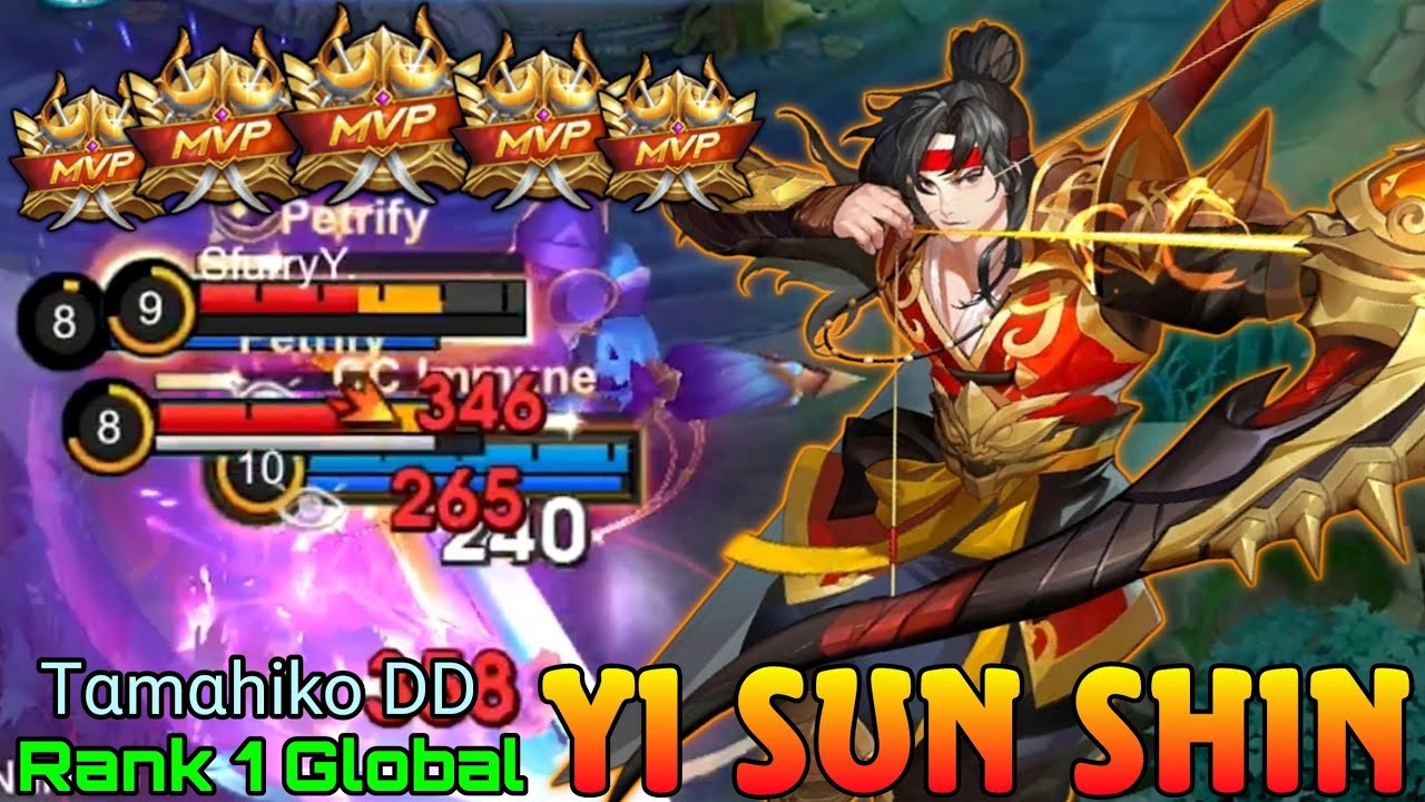 HyperCarry Yi Sun Shin Double MVP Gameplay - Top 1 Global Yi Sun Shin by Tɑmɑhiko DD - Mobile Legend