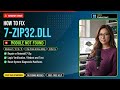 Fix 7-zip32.dll Zip Error!