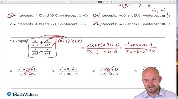 3.) Rational Functions Quiz #1