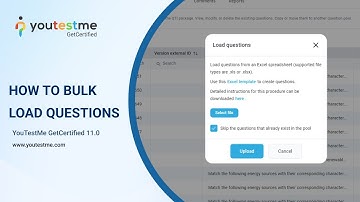 YouTestMe GetCertified 11.0 - How to Bulk Import Questions