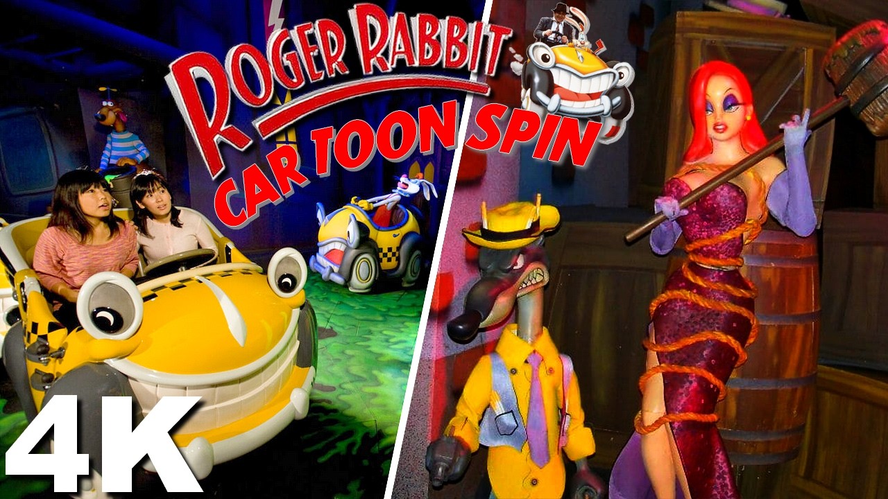 Roger Rabbit's Car Toon Spin [On-Ride with Queue] - Tokyo Disneyland