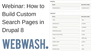 Webinar: How to Build Custom Search Pages in Drupal 8