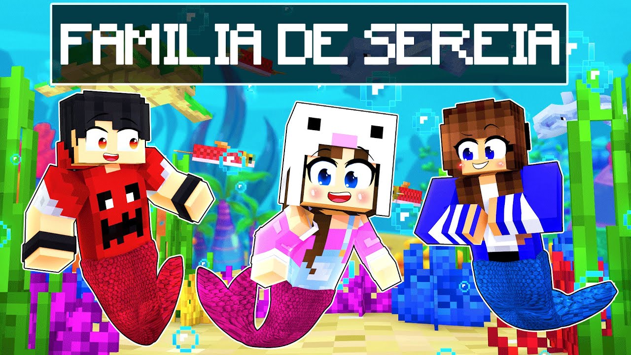 FAMÍLIA da COELHA SEREIA no Minecraft !