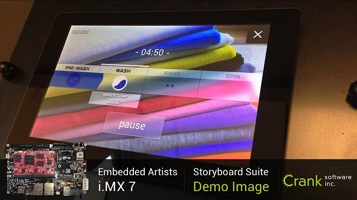 Embedded Artists i.MX7 and Storyboard | Crank Software Sample GUI Demo