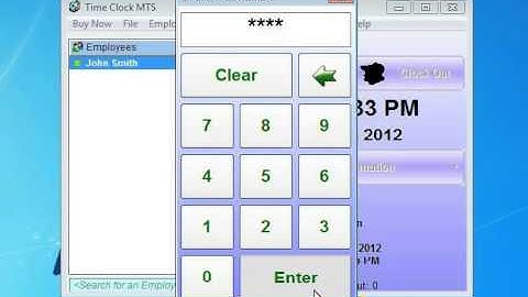 Time Clock MTS - Two Methods to Clock in and Clock Out