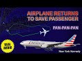 Medical emergency on board panpan american boeing 777 returns to new york real atc