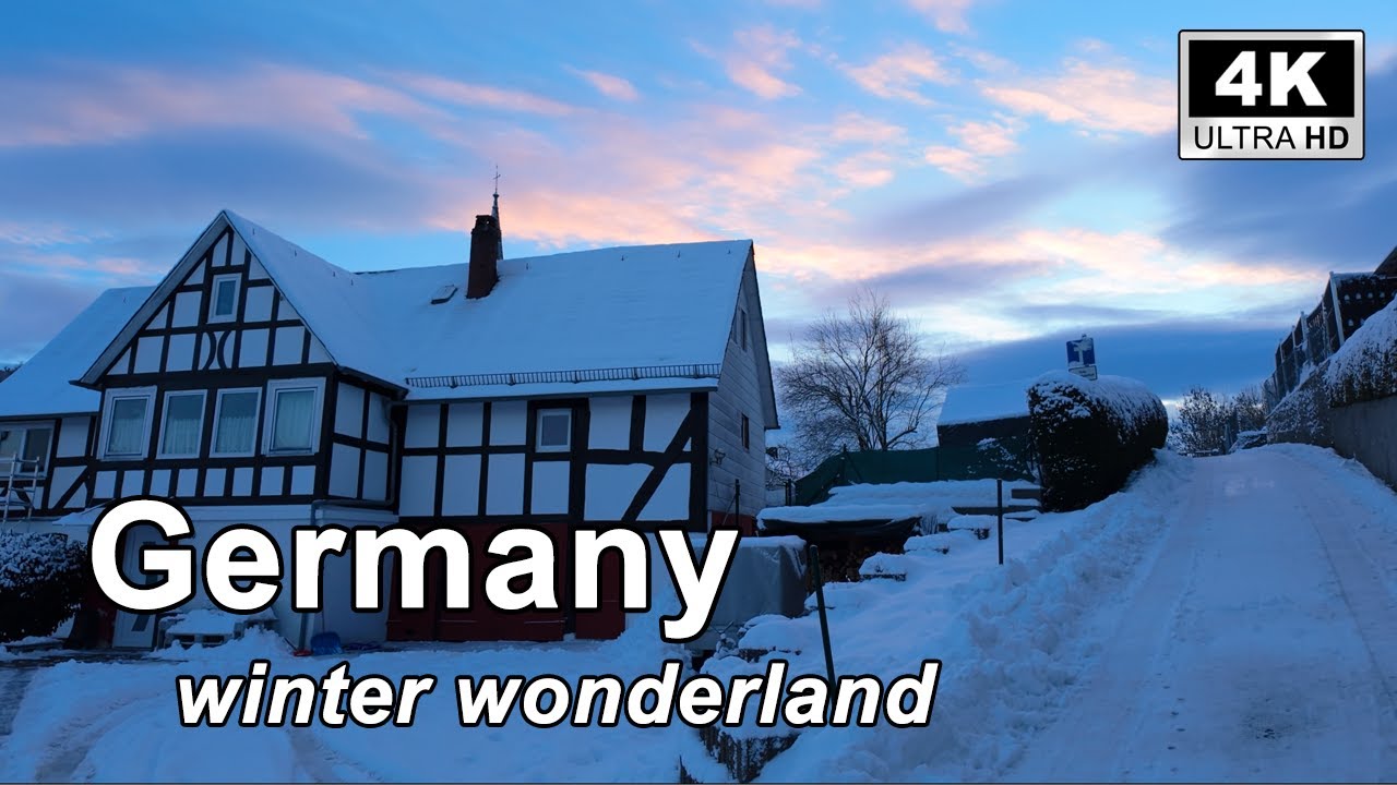 Winter wonderland in hessen germany