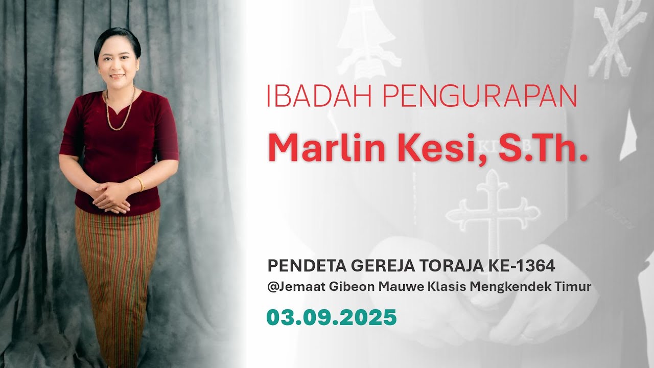 🔴 [LIVE] IBADAH PENGURAPAN Marlin Kesi, S.Th. | 03.09.25