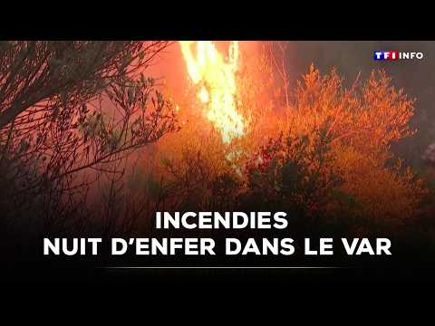 Miniature de la vidéo : Incendies : nouvel embrasement dans le Var cette nuit｜TF1 INFO