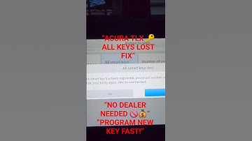 “LOST ALL ACURA TLX KEYS? 🔑 Here’s How to Fix It FAST! #acura #tlx #allkeyslost”