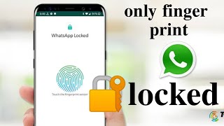 How to insert only finger prints lock watsapp software 2022| screenshot 3