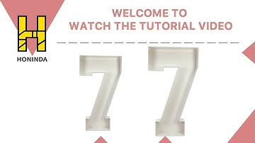 Honinda 3ft/4ft Marquee Number 7 DIY Tutorial