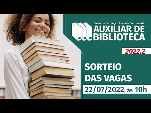 Sorteio | Processo Seletivo para o Curso FIC em Auxiliar de Biblioteca